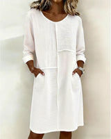 Taryn - Langarm-Shiftkleid mit Softtouch