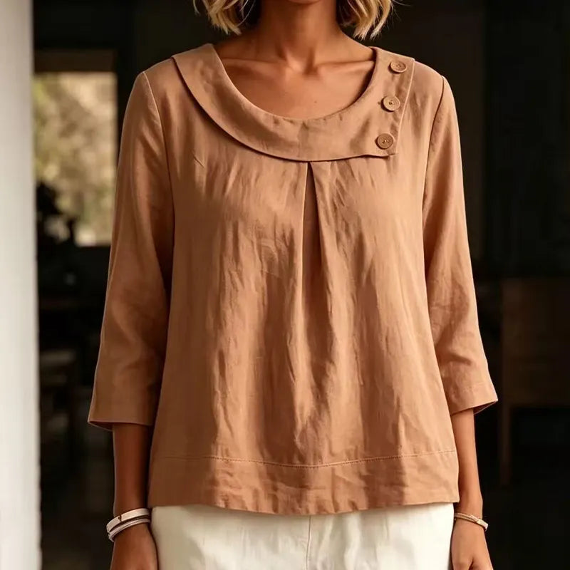 Brionelle - Bluse aus Leinen mit weichem Griff