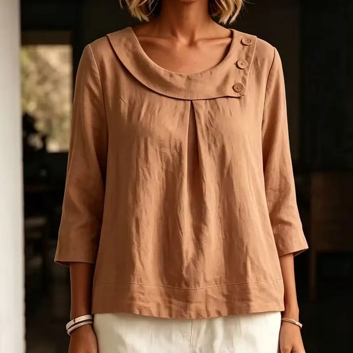 Brionelle - Bluse aus Leinen mit weichem Griff