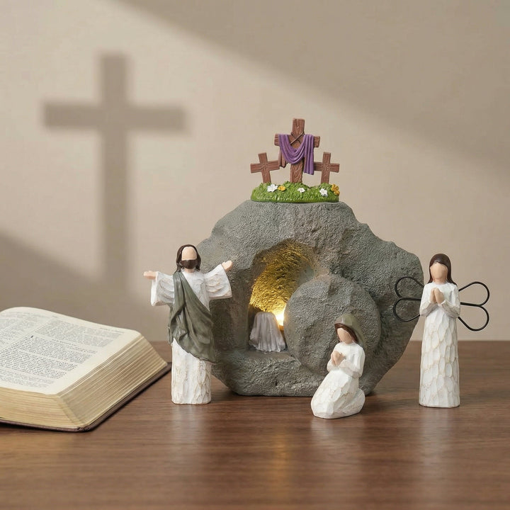 Celinea - Dekoratives Set mit Auferstehungsszene zu Ostern