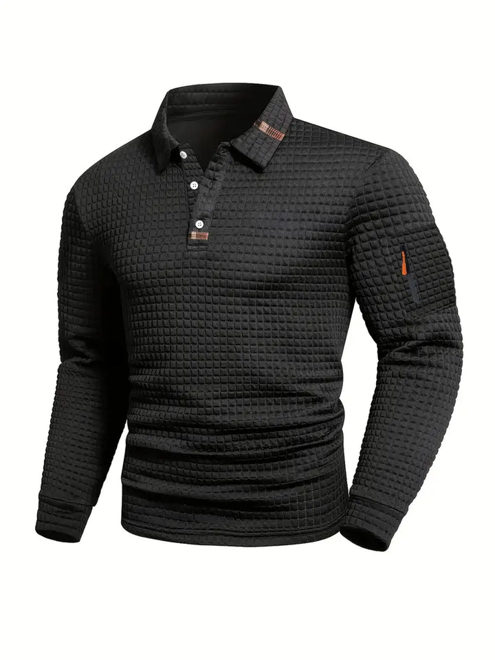 Reeve - Strukturiertes Poloshirt