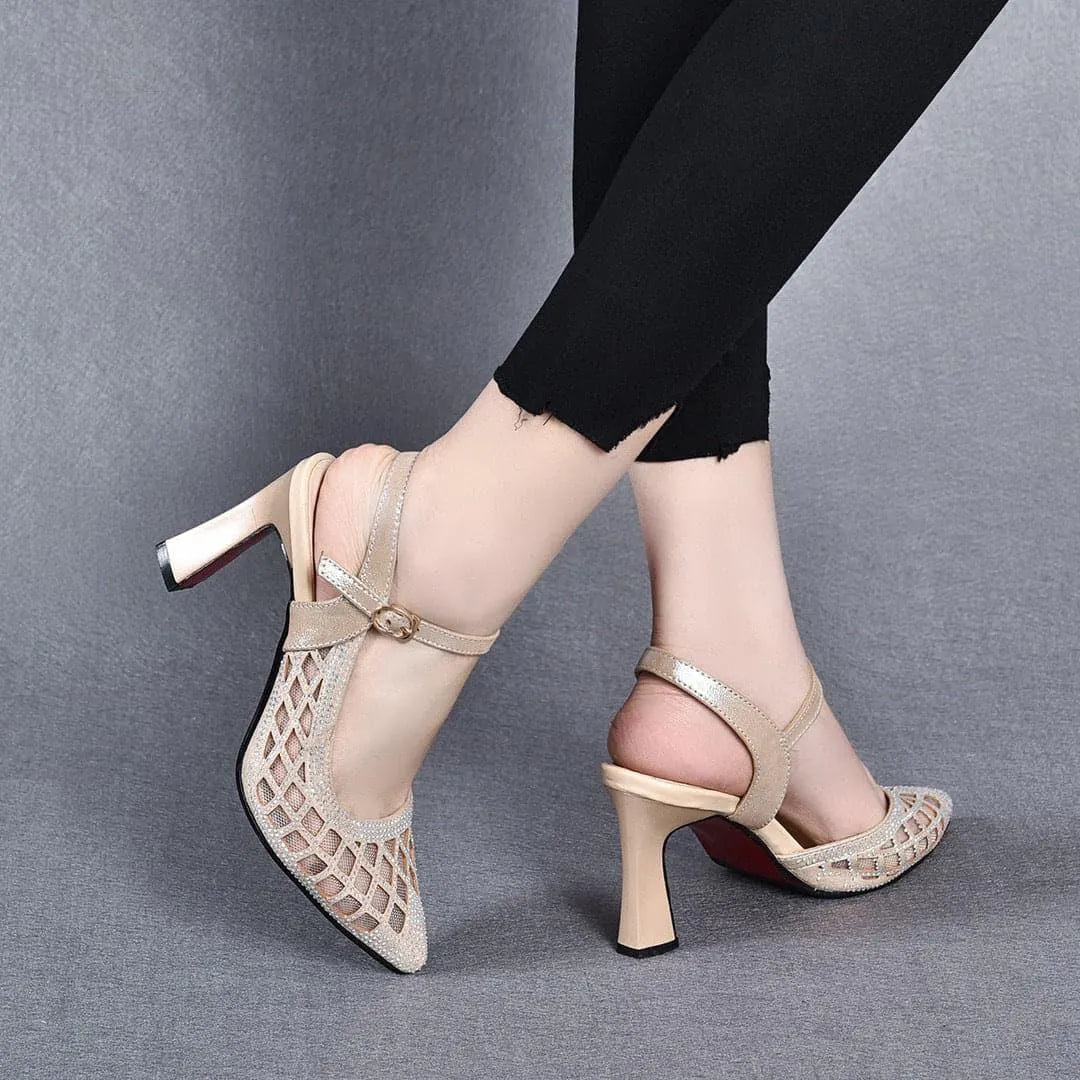 Delyse - Hochwertige Blockabsatz-Pumps