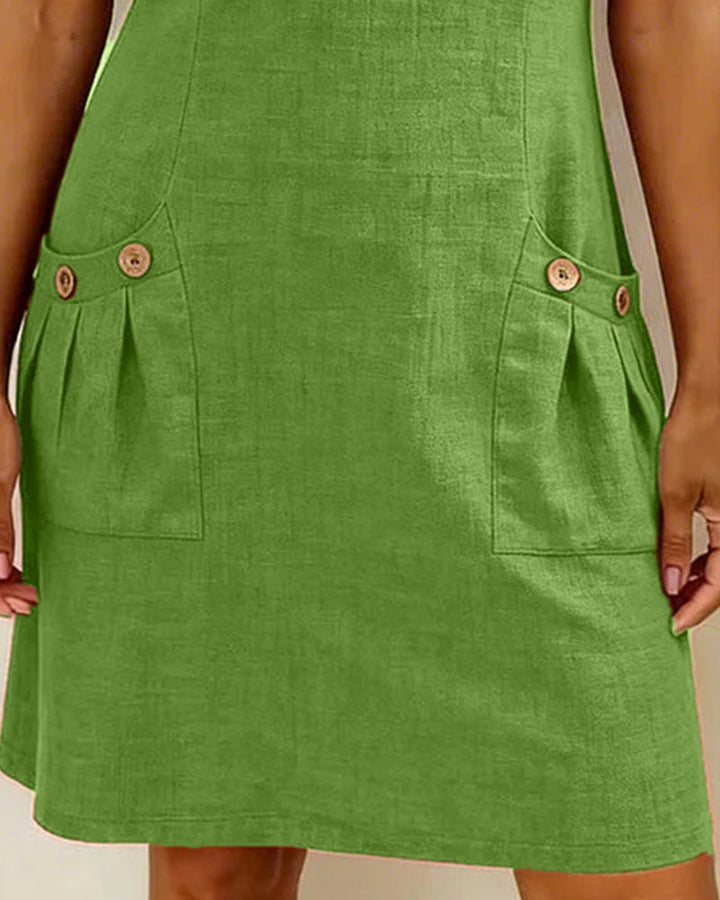 Ravelle - A-Linien-Kleid aus Leinen mit weicher Haptik