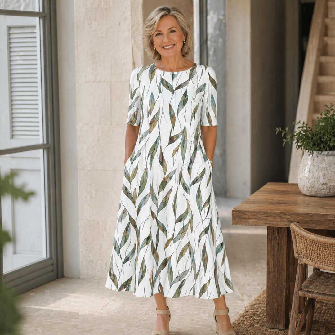 Seren - Soft-Touch-A-Linien-Midikleid