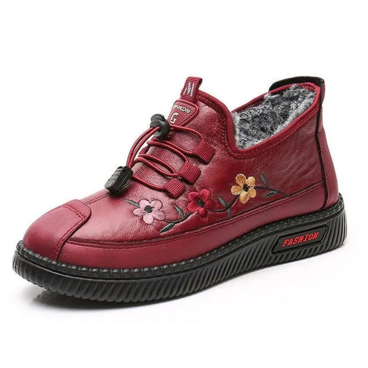 Verisse - Floral bestickte Komfort-Stiefeletten
