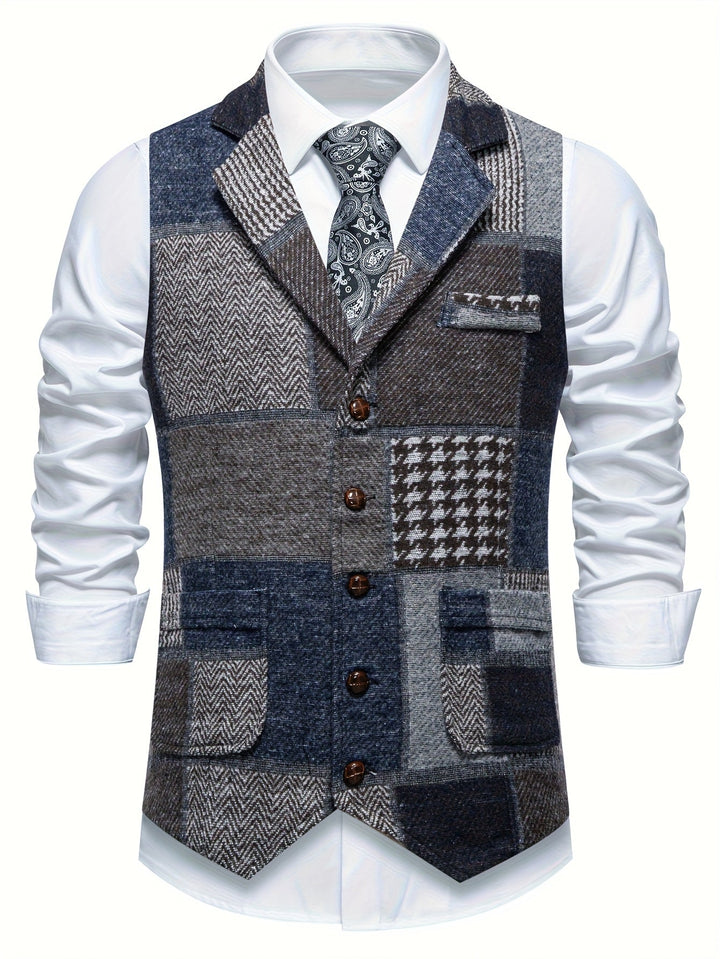 Evren - Maßgeschneiderte Patchwork-Weste