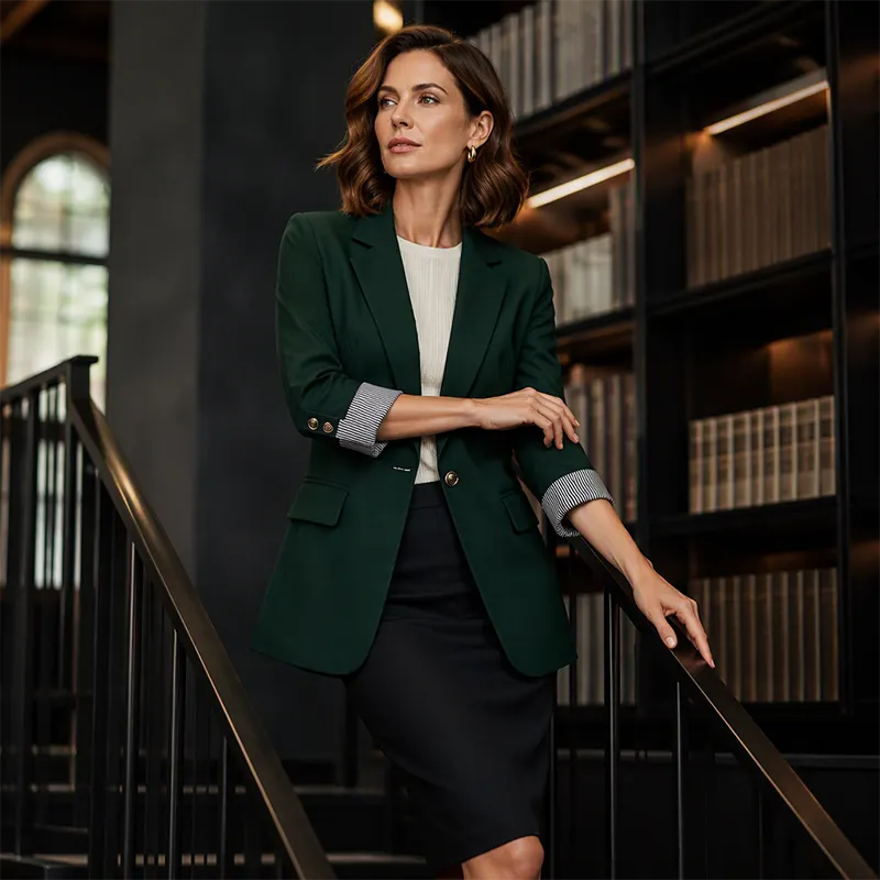 Neravelle - Taillierter Blazer mit aufkrempelbaren Ärmeln