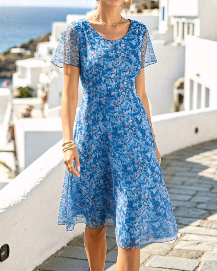 Kynara - Knielanges Printkleid