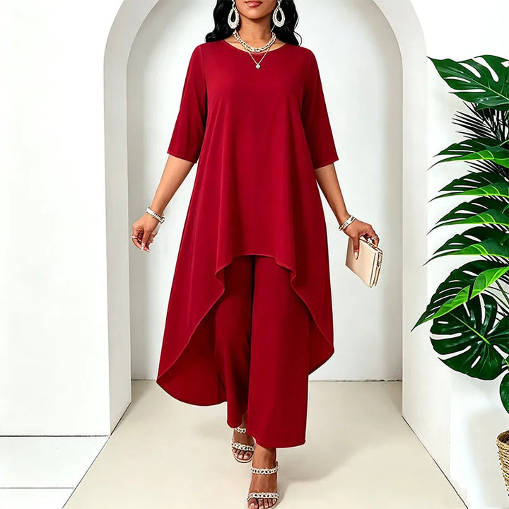 Laurivelle - Soft-Touch Plus-Size-Maxikleid