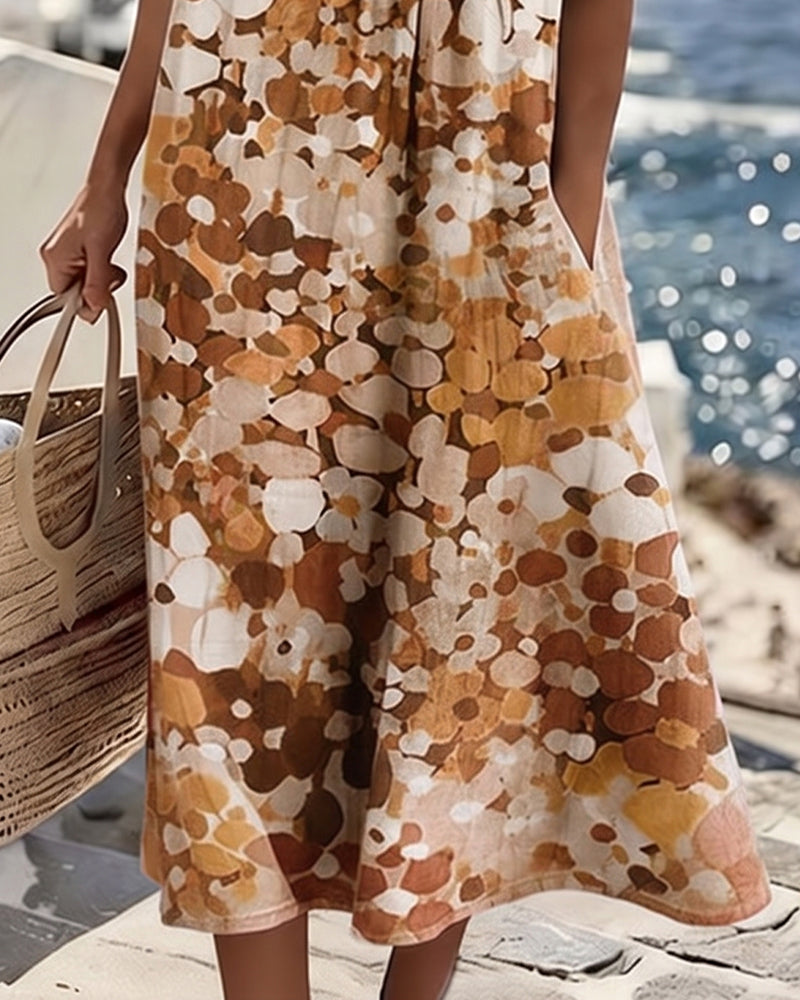 Adria - Soft-Touch A-Linien-Midikleid
