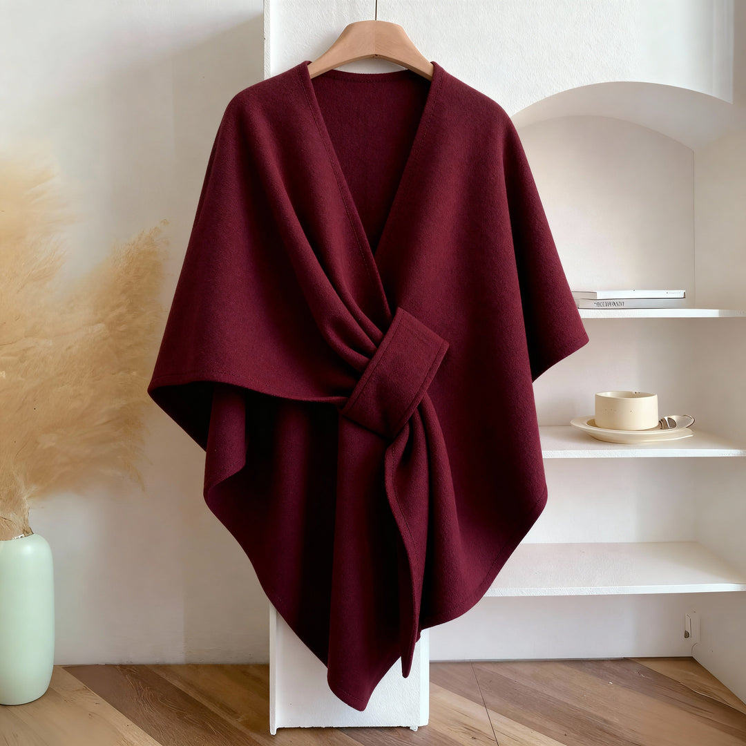 Teysia - drapierter Schal mit Soft-Touch-Finish