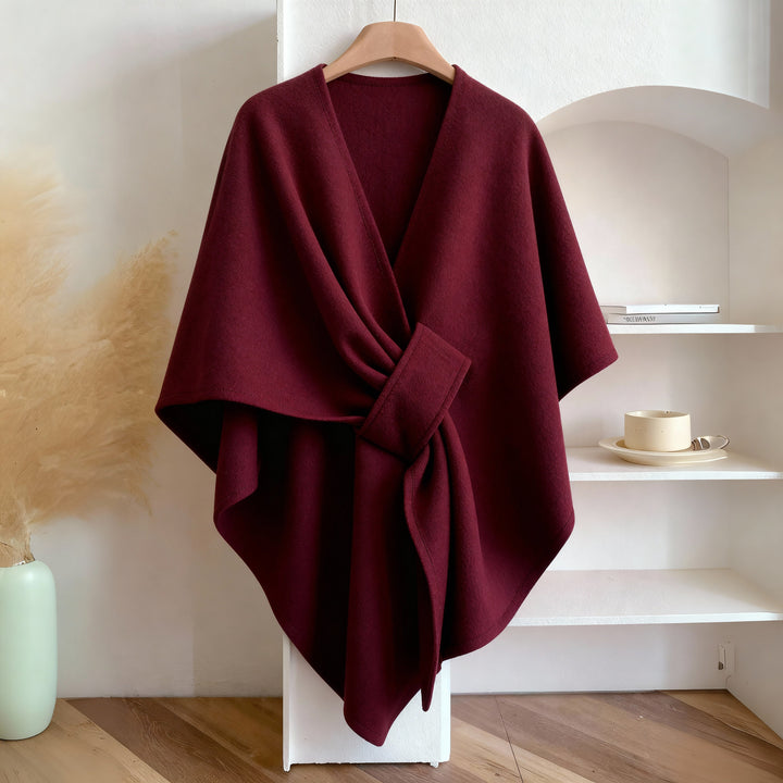 Teysia - drapierter Schal mit Soft-Touch-Finish