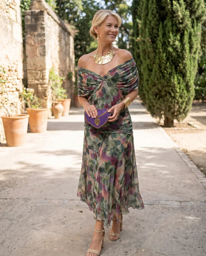 Samantha - elegantes drapiertes Kleid