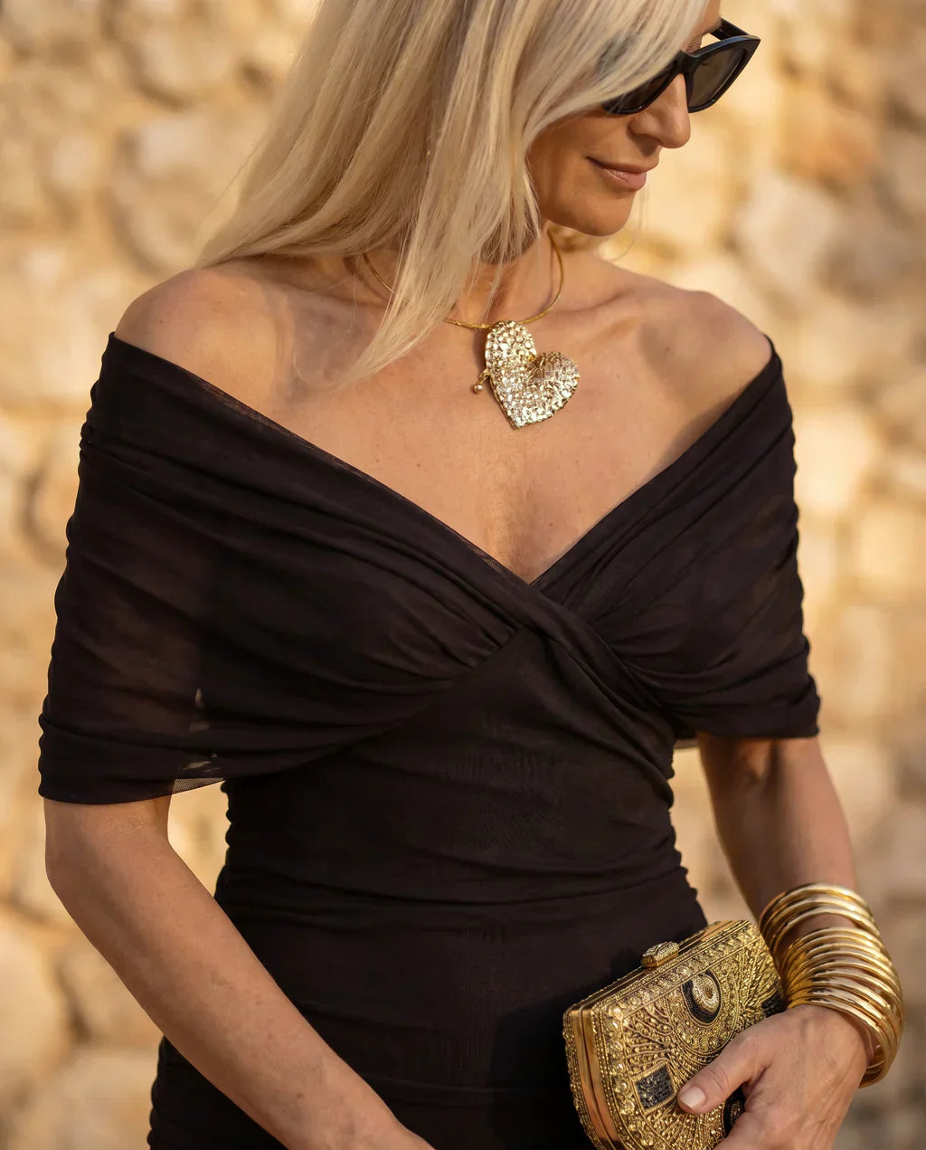 Samantha - elegantes drapiertes Kleid