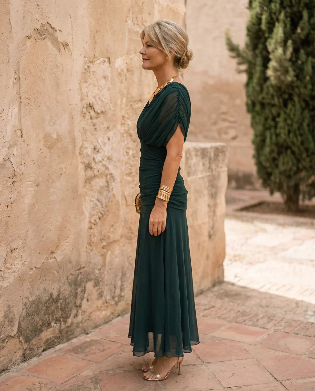 Samantha - elegantes drapiertes Kleid