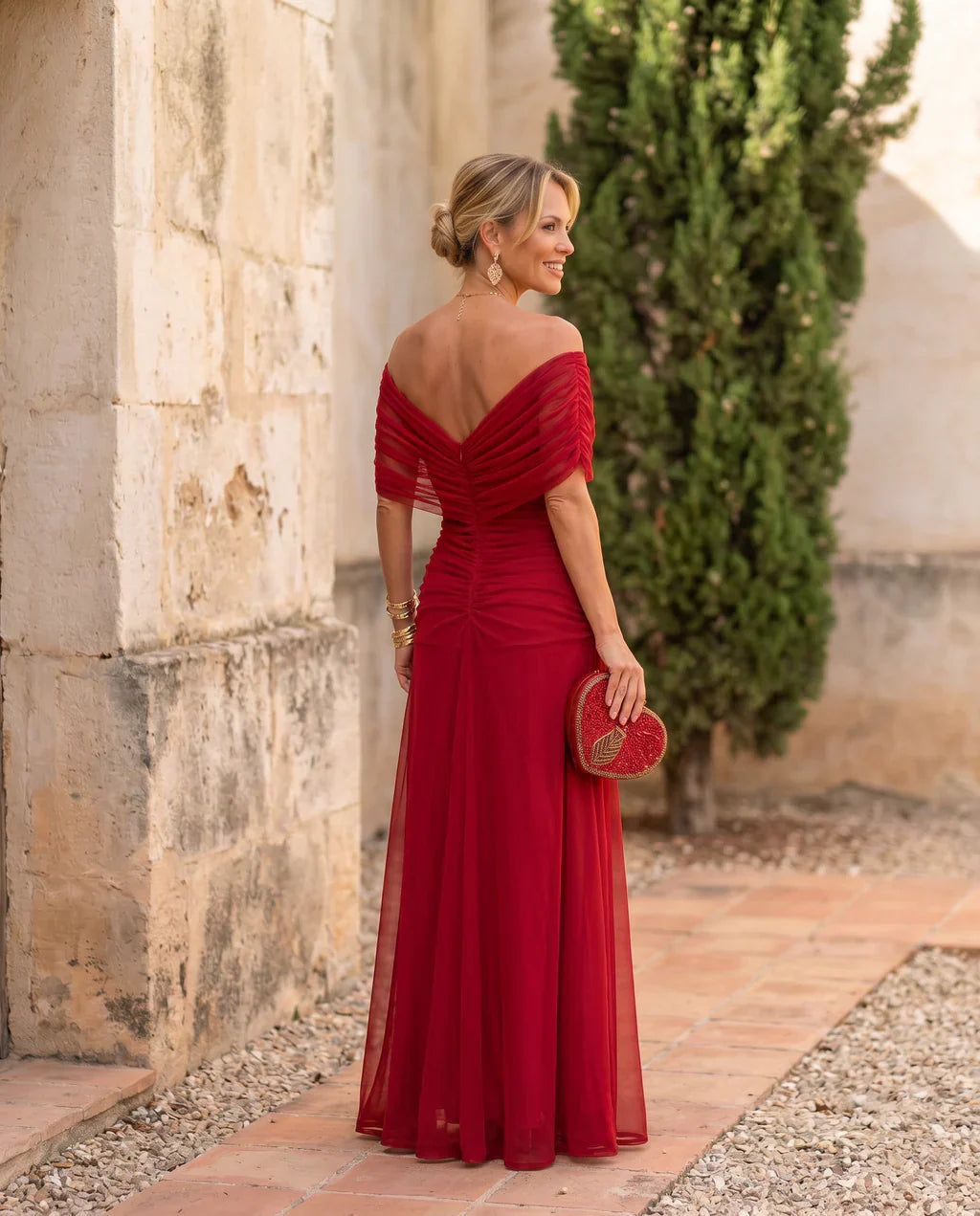 Samantha - elegantes drapiertes Kleid