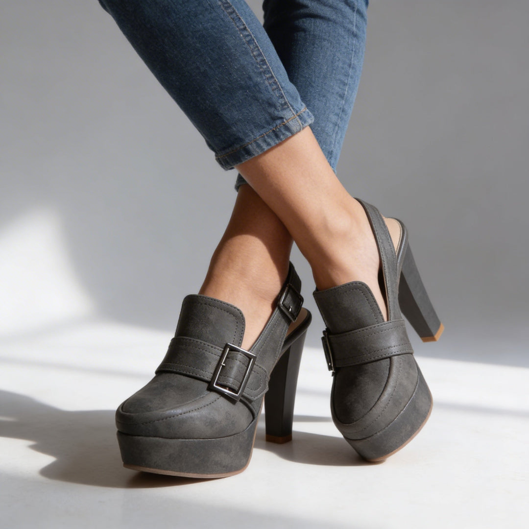 Aderynne - Gepolsterte High Heels mit Plateau