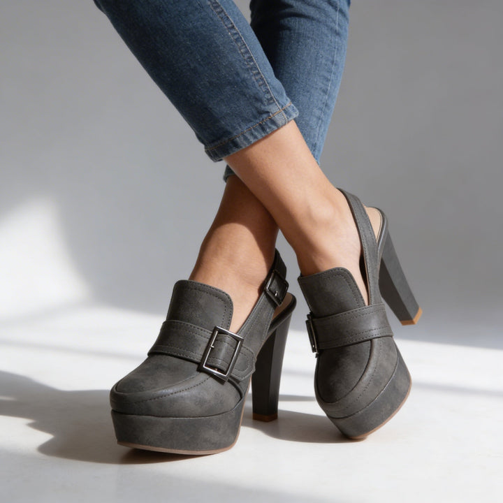 Aderynne - Gepolsterte High Heels mit Plateau