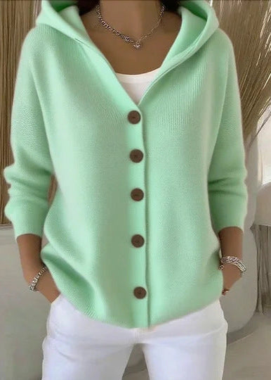 Alsira - Soft-Touch-Kapuzenstrickjacke