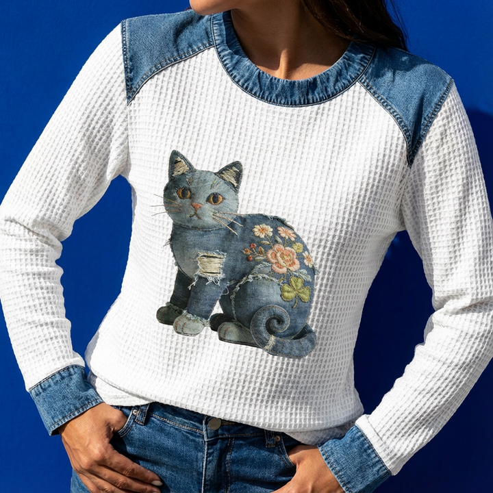 Maya - Weichgriffiges Patchwork-Top