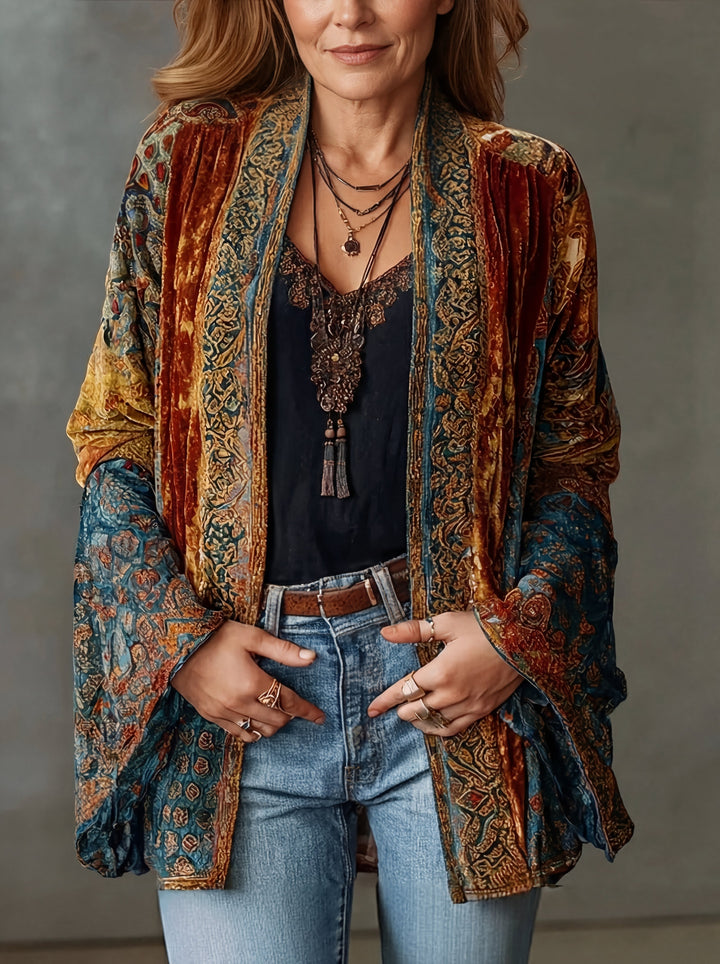 Sylvette - Strukturierte Boho-Jacke