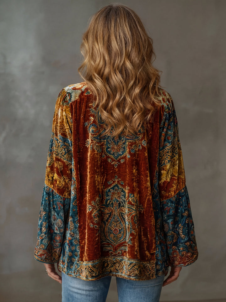Sylvette - Strukturierte Boho-Jacke
