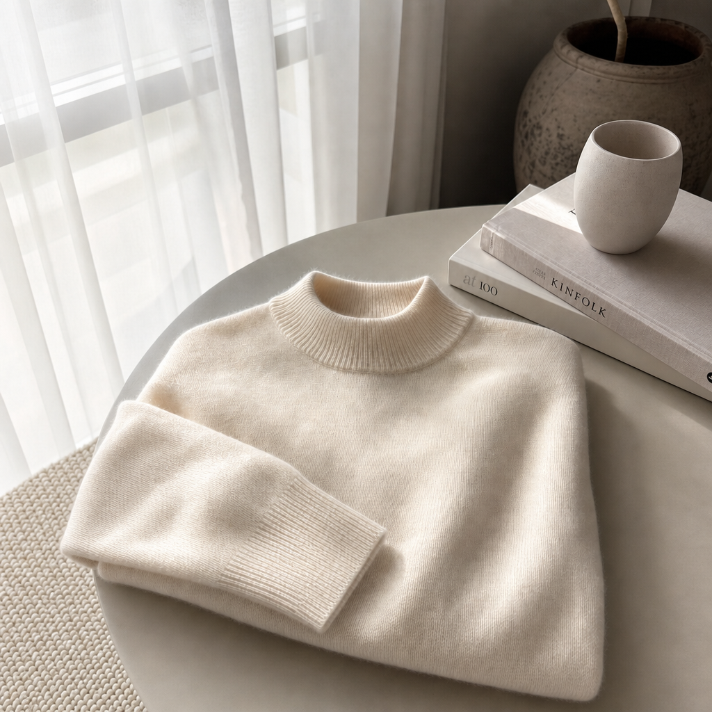 Ulvian - Stehkragenpullover in Soft-Touch-Qualität