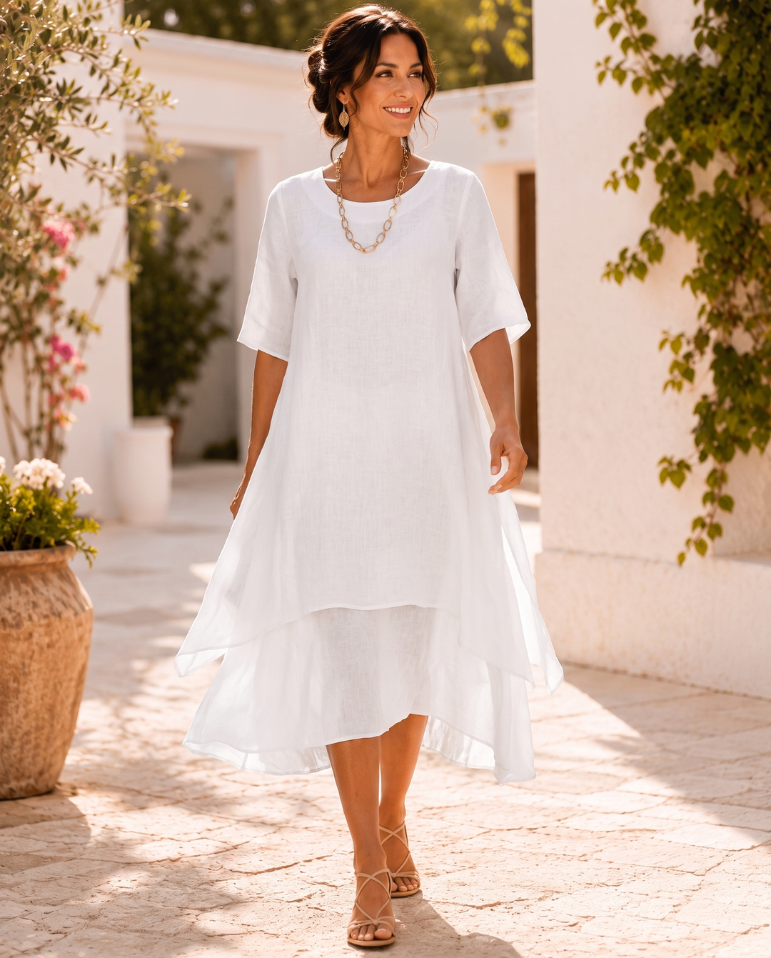 Celestine - Fließendes Maxikleid