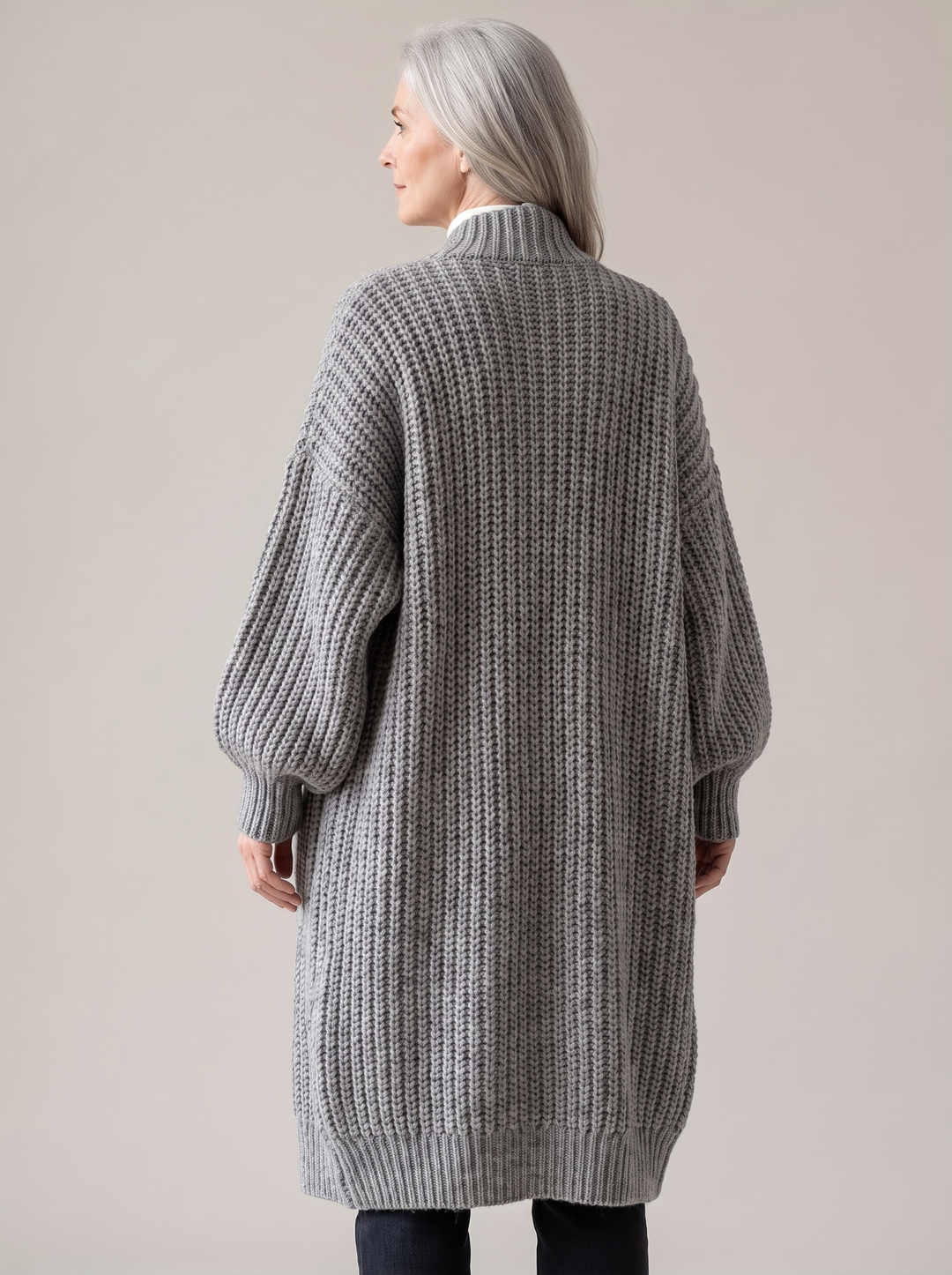 Rosalienne - Weichgriffiger Longcardigan
