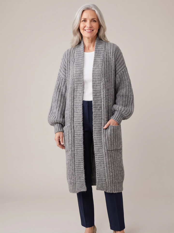 Rosalienne - Weichgriffiger Longcardigan