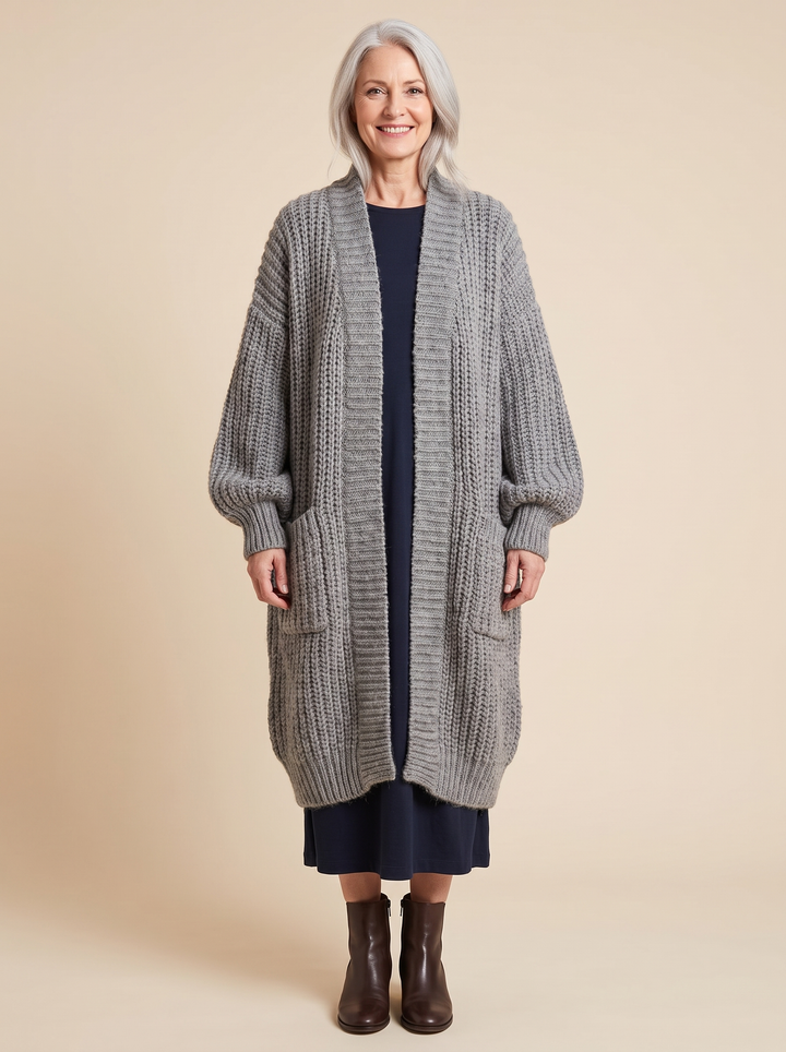Rosalienne - Weichgriffiger Longcardigan