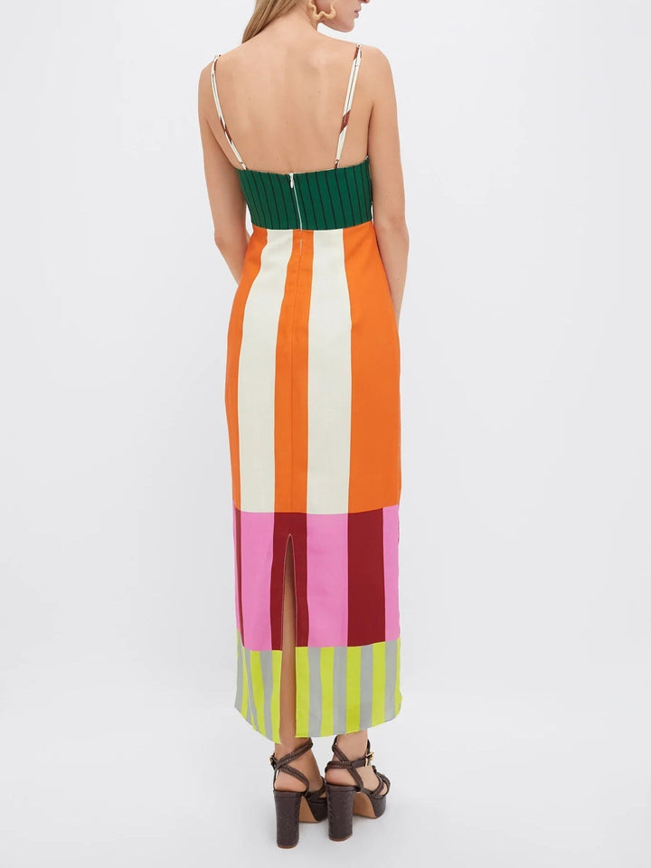 Norisse - Gestreiftes Soft-Touch-Sommerkleid