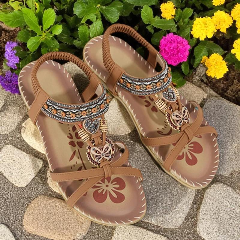 Velsa - Verzierte Gladiator-Sandalen