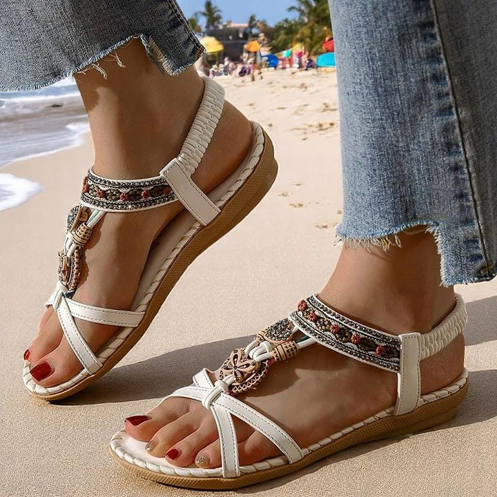 Velsa - Verzierte Gladiator-Sandalen