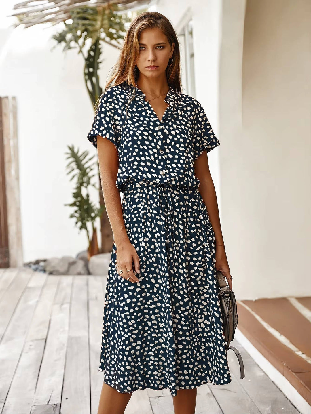 Novella - Lässiges Midikleid mit Knopfleiste vorn