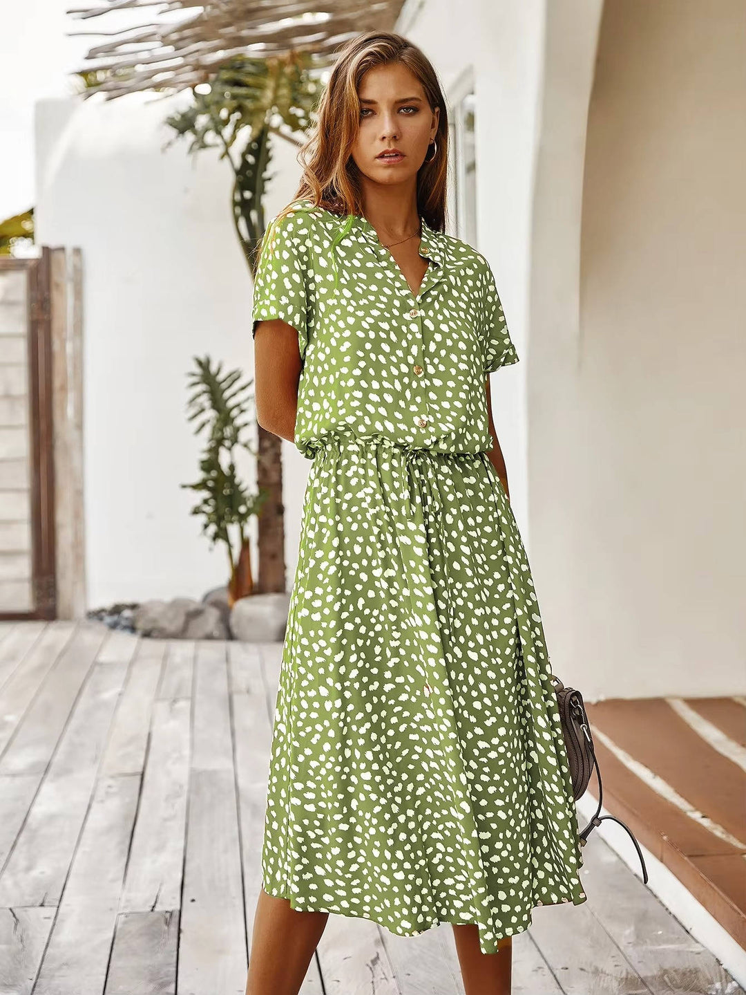 Novella - Lässiges Midikleid mit Knopfleiste vorn