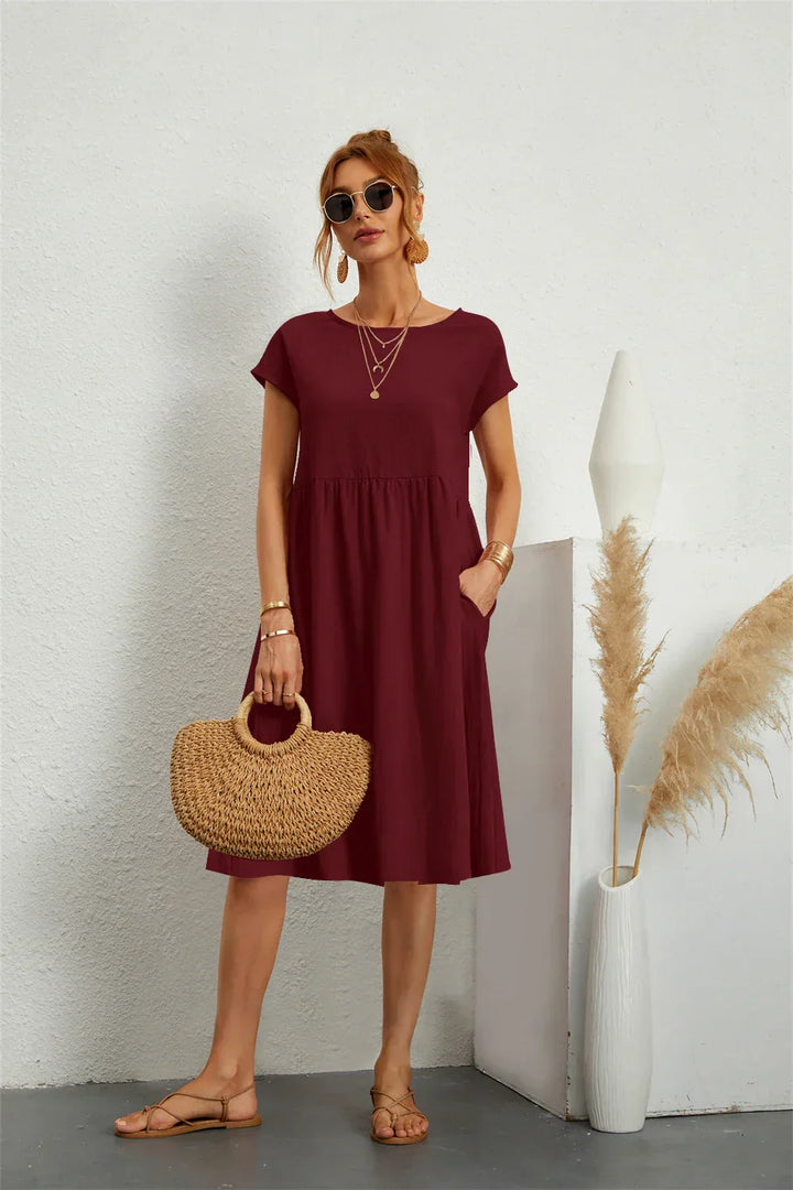 Avenyra - Softtouch-Kleid mit Taschen