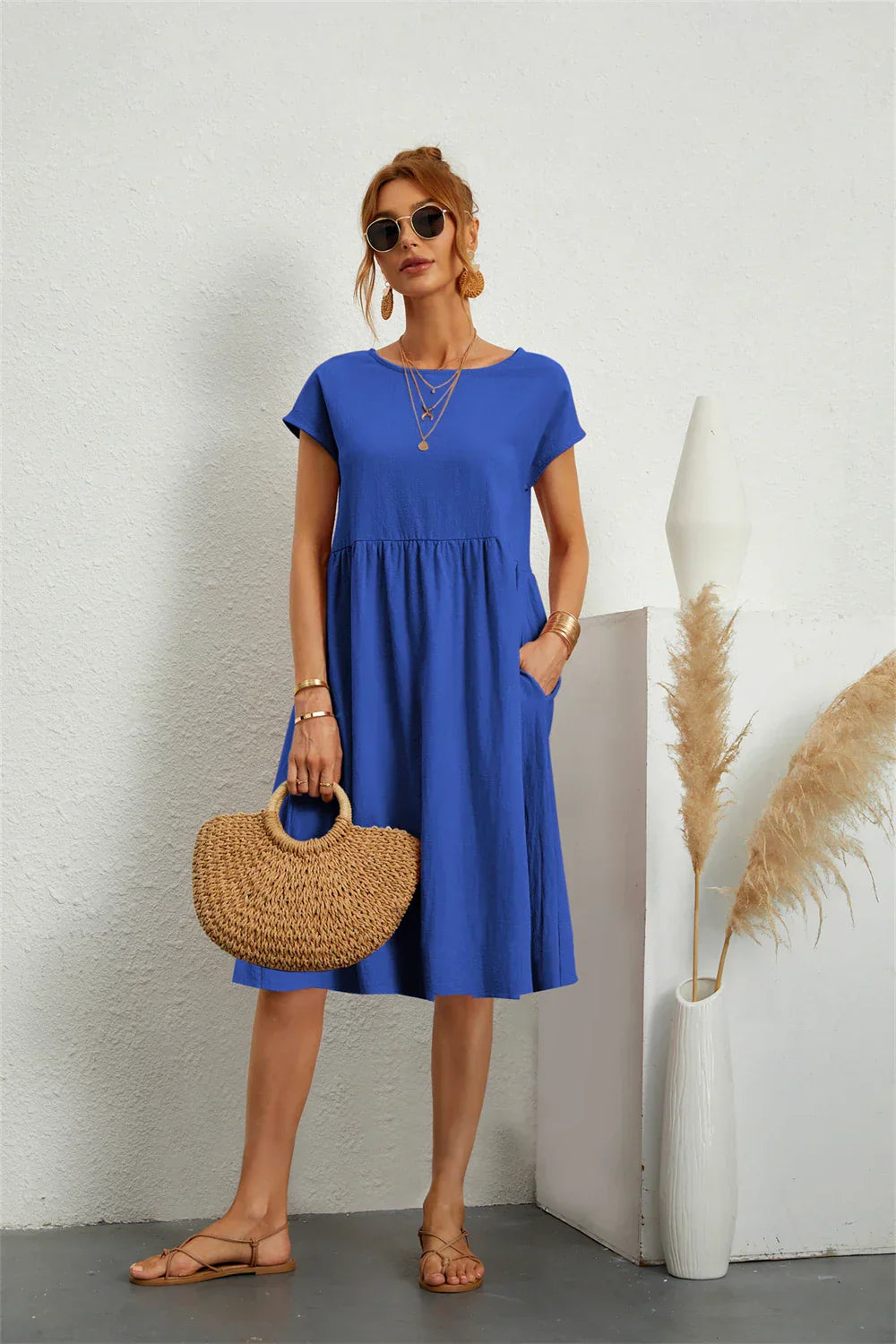 Avenyra - Softtouch-Kleid mit Taschen