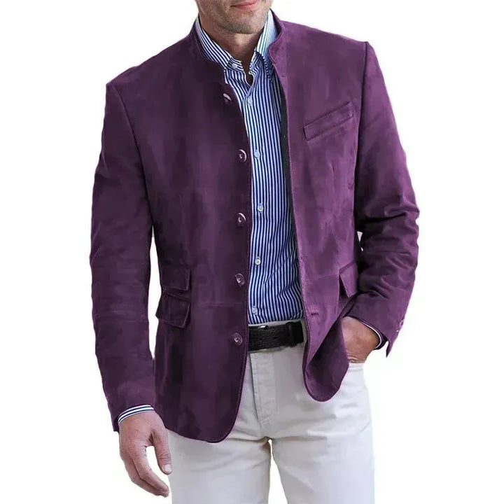 Tavrik - Soft-Touch-Stehkragen-Blazer
