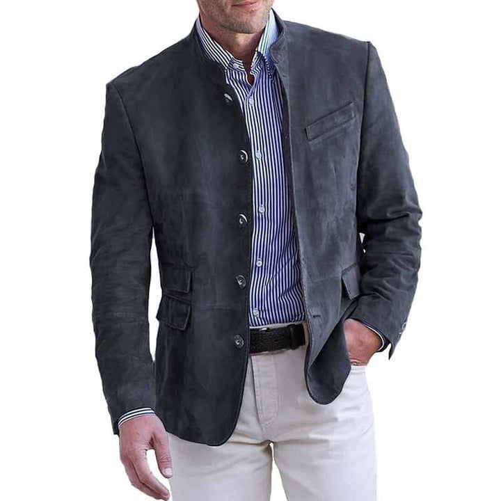 Tavrik - Soft-Touch-Stehkragen-Blazer