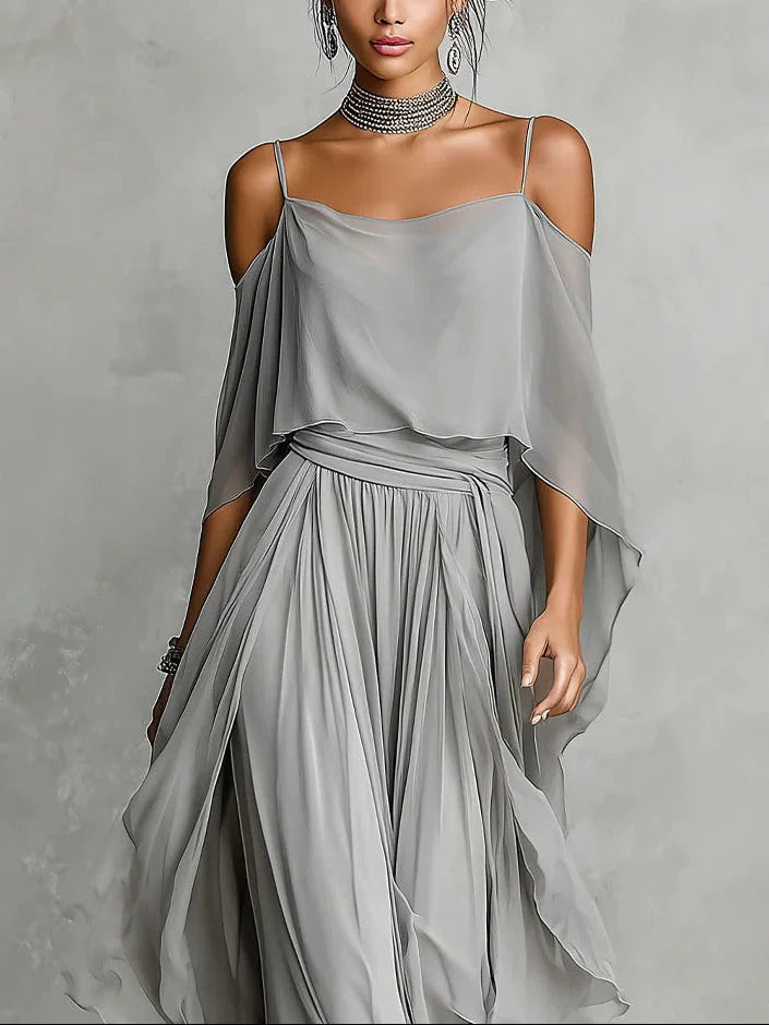 Iridessa - Luftiges Off-Shoulder-Zweiteiler-Set