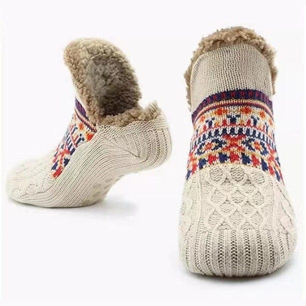 Zailora - Plüschgefütterte Grip-Socken