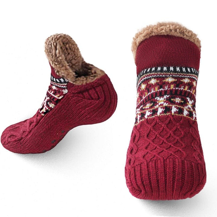 Zailora - Plüschgefütterte Grip-Socken