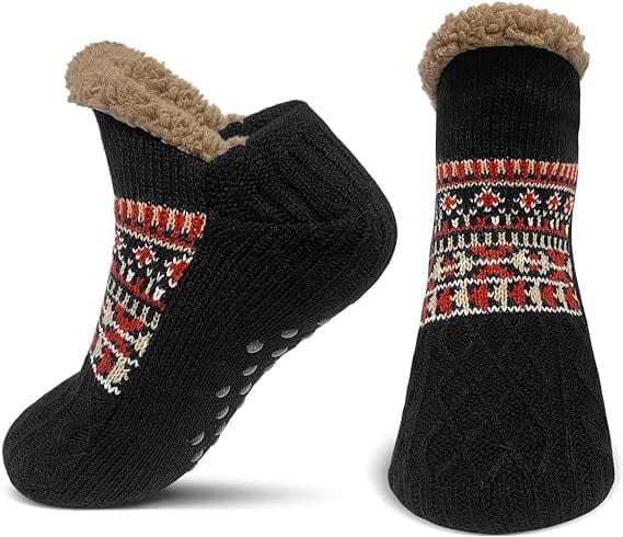 Zailora - Plüschgefütterte Grip-Socken