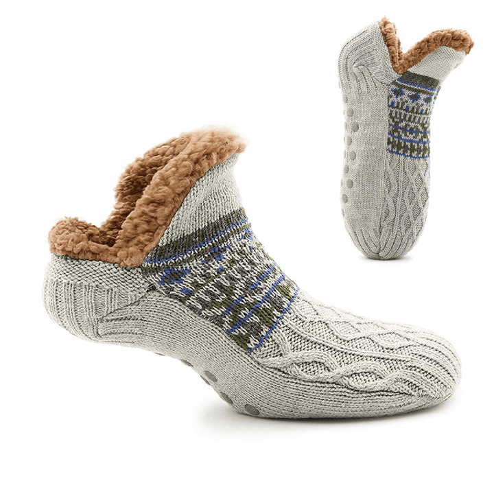 Zailora - Plüschgefütterte Grip-Socken