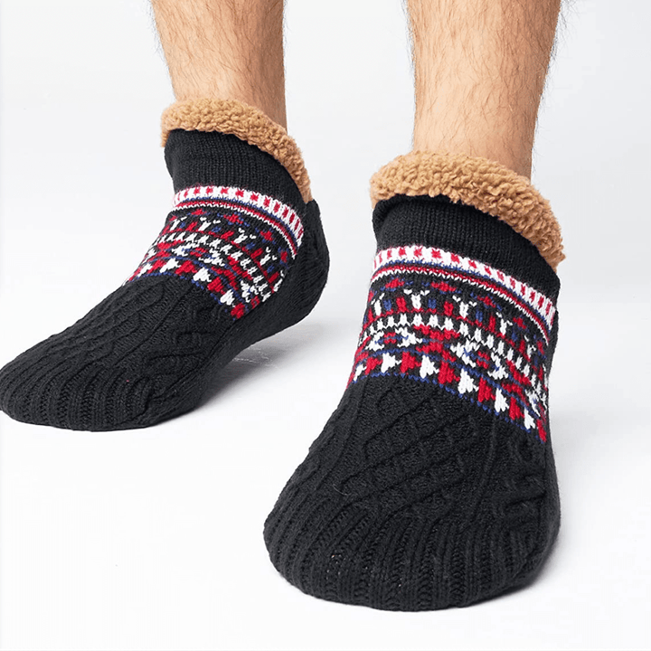 Zailora - Plüschgefütterte Grip-Socken