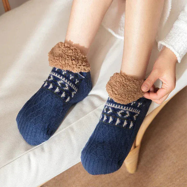 Zailora - Plüschgefütterte Grip-Socken