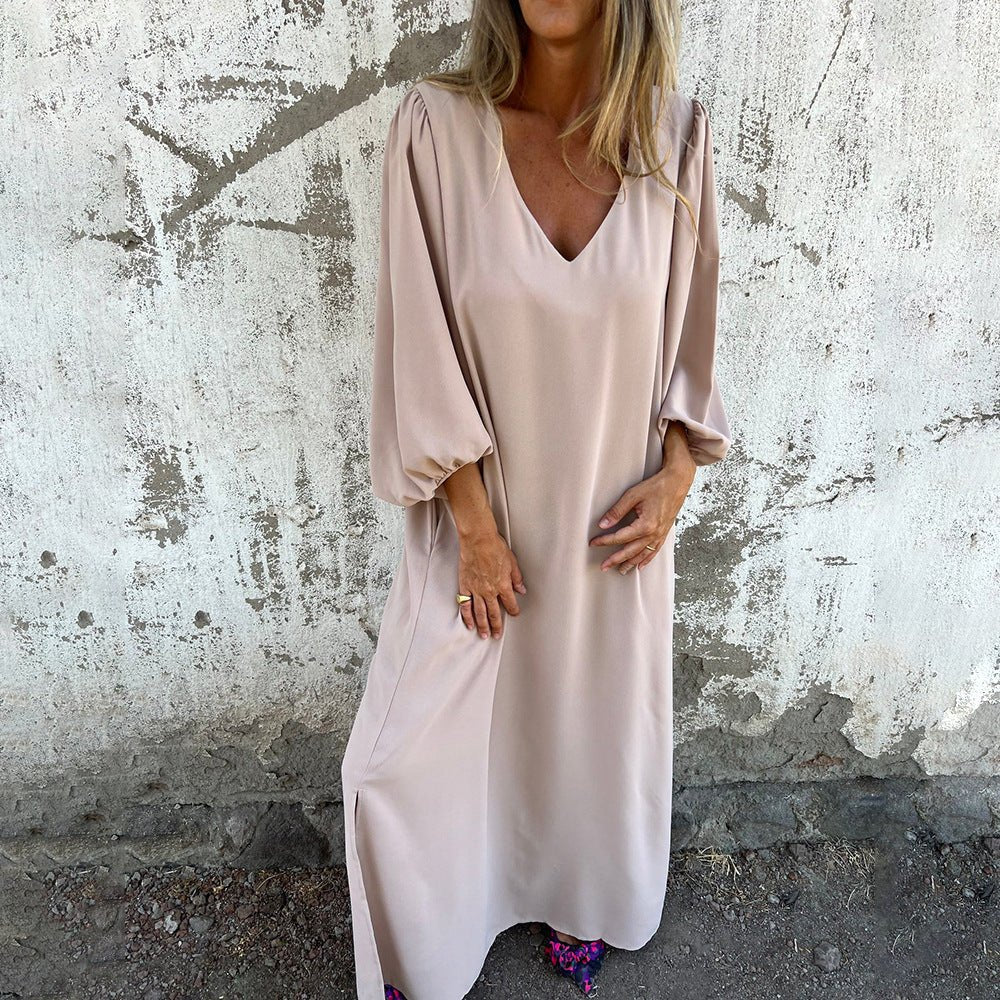 Sirelia - Drapiertes Boho-Kleid mit weichem Griff