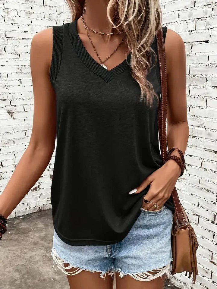 Megan - Softtouch-T-Shirt mit Herzausschnitt