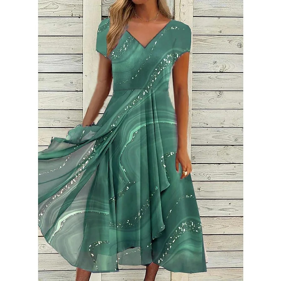 Elya - Luftiges, plissiertes Sommerkleid